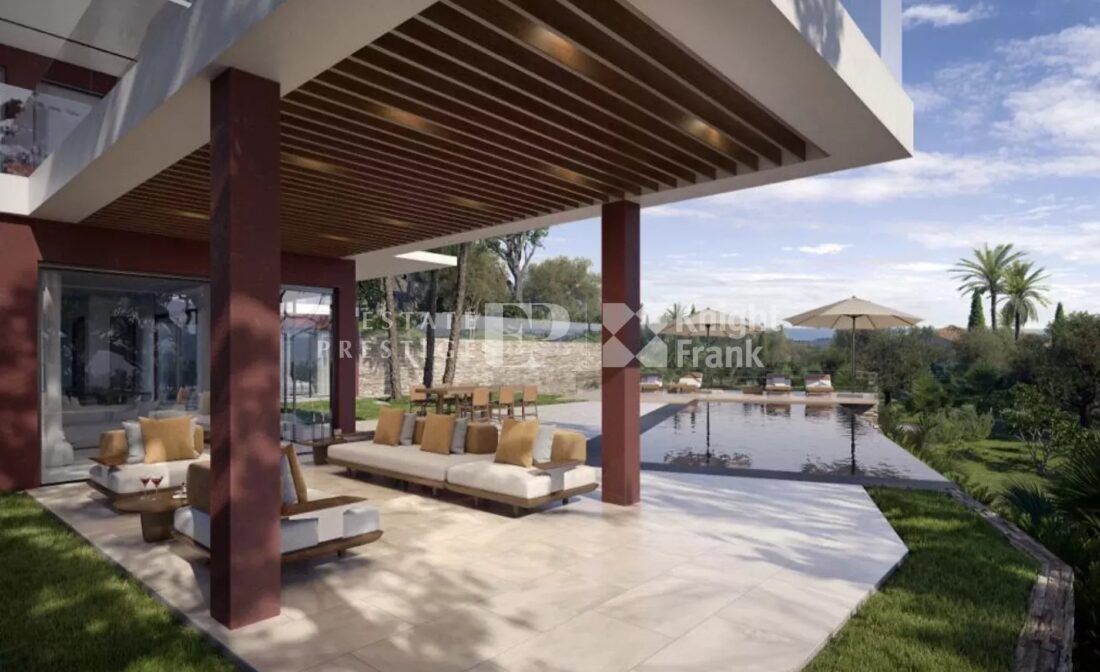 MOUGINS – Suveren moderne villa med panoramautsikt over havet