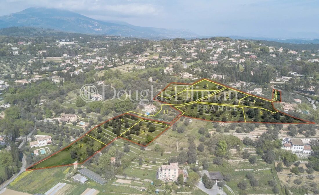 OPIO – Dans un Domaine privé sur la colline – Lot n° 9