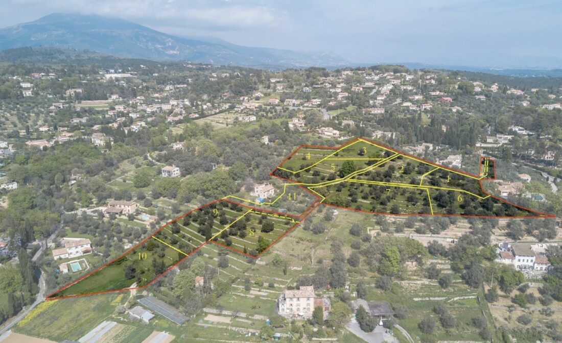 OPIO – Dans un Domaine privé sur la colline – Lot n° 9