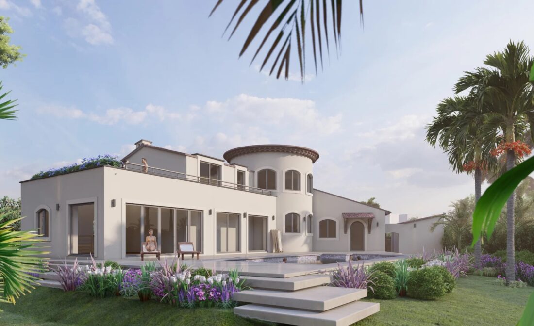CANNES : Prosjekt i Super-Cannes med panoramautsikt over sjøen