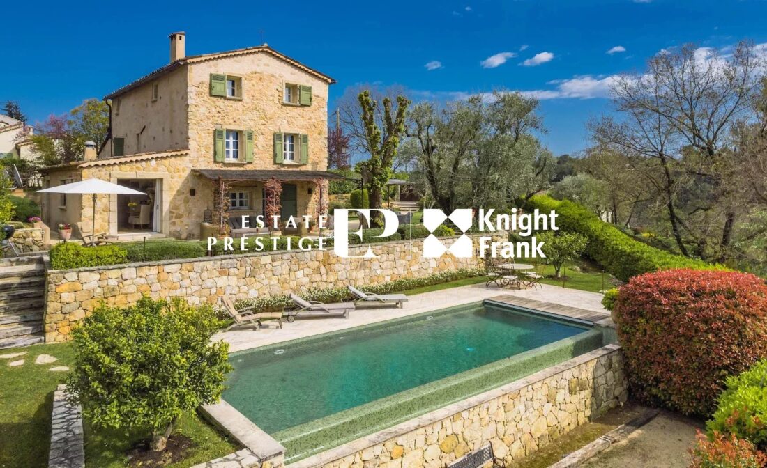 VALBONNE :  An Enchanting Stone Mas with view close to Valbonne