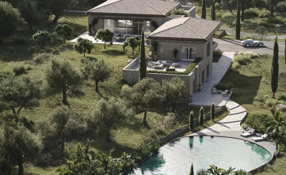 VALBONNE : Splendide Villa Contemporaine Neuve a pied du village