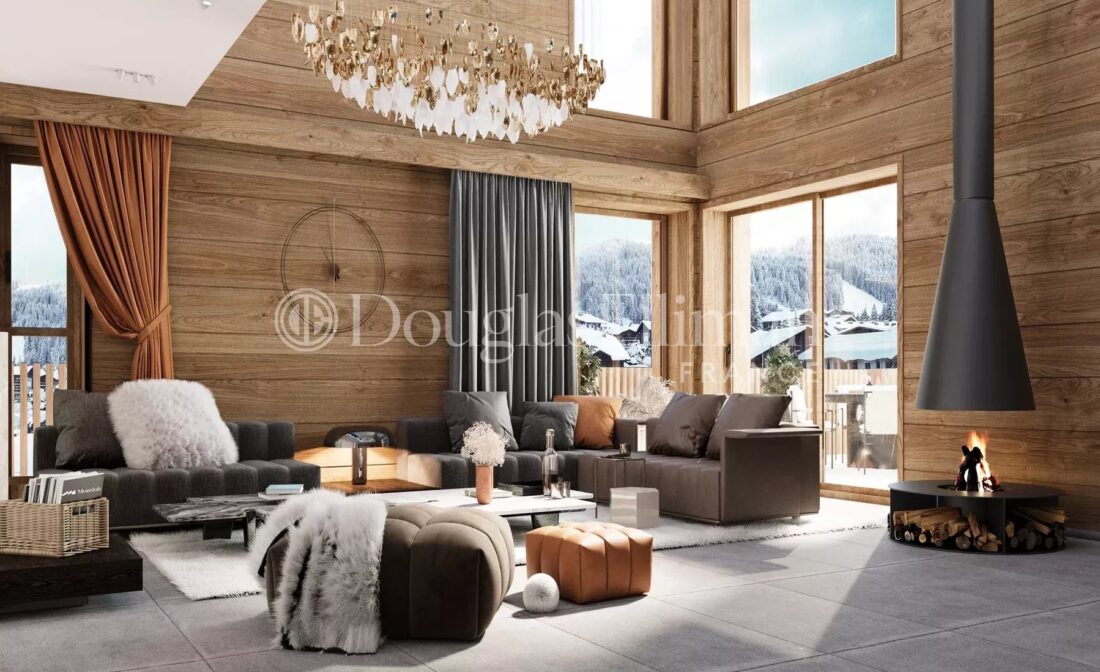 LES GETS – Appartement de luxe neuf en duplex de 4 chambres, aux Gets
