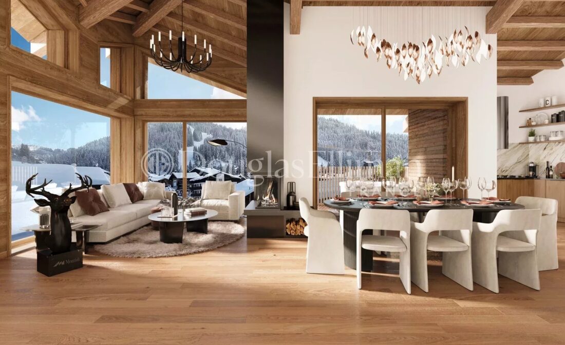 LES GETS – Grand appartement penthouse de luxe au cœur des Gets