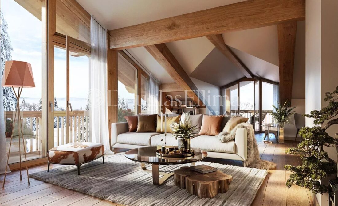 LES GETS – Appartement duplex au 1er étage avec 3 chambres  aux Gets