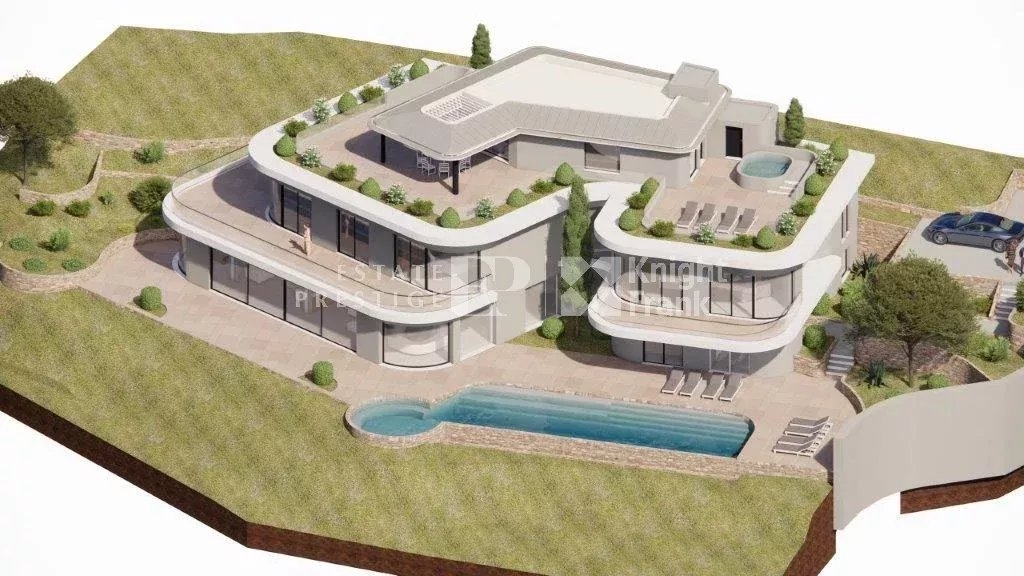 BEAUSOLEIL – VILLA CONTEMPORAINE VUE MER A RENOVER