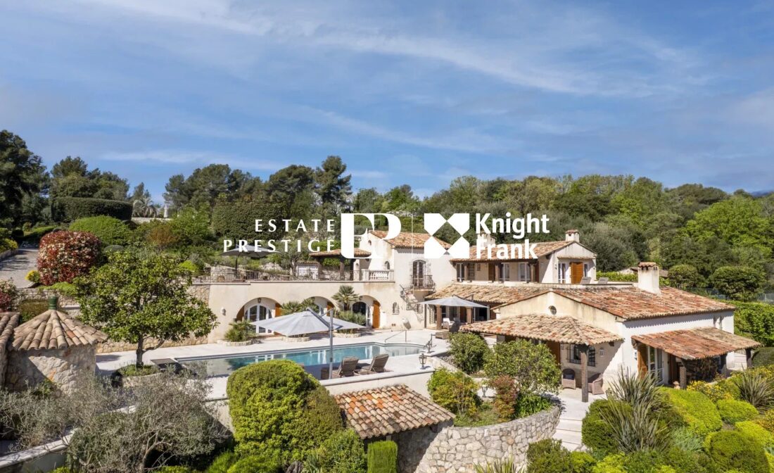 Saint Paul de Vence : Superb property with panoramic sea views close to the village