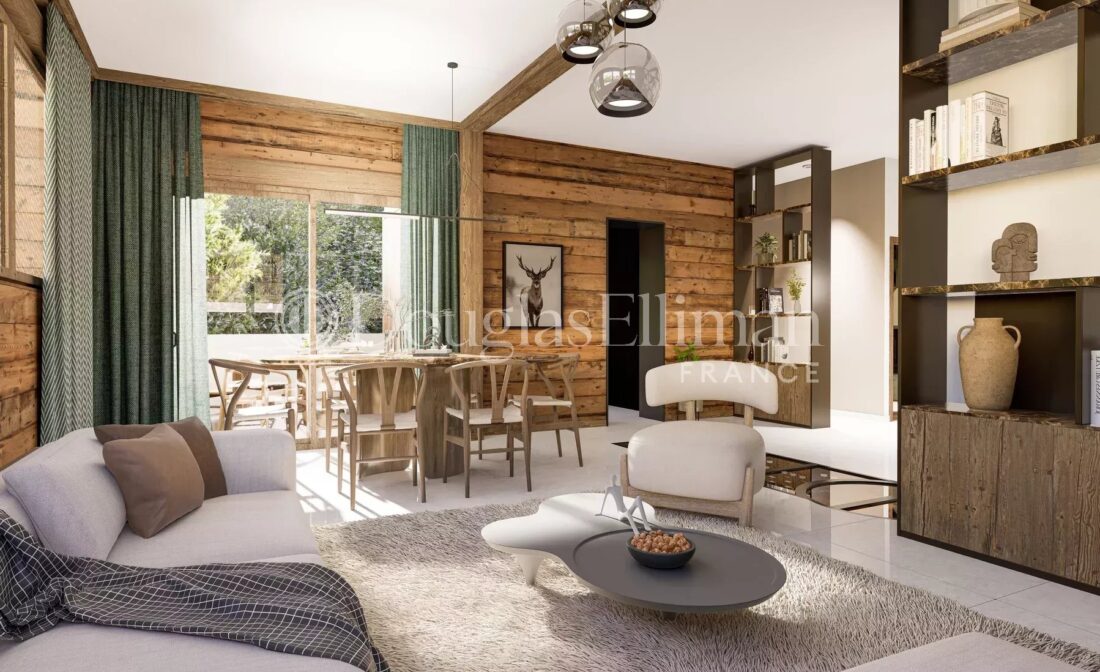 CHAMONIX – Appartement de luxe rénové de 3 chambres à coucher près du centre de Chamonix