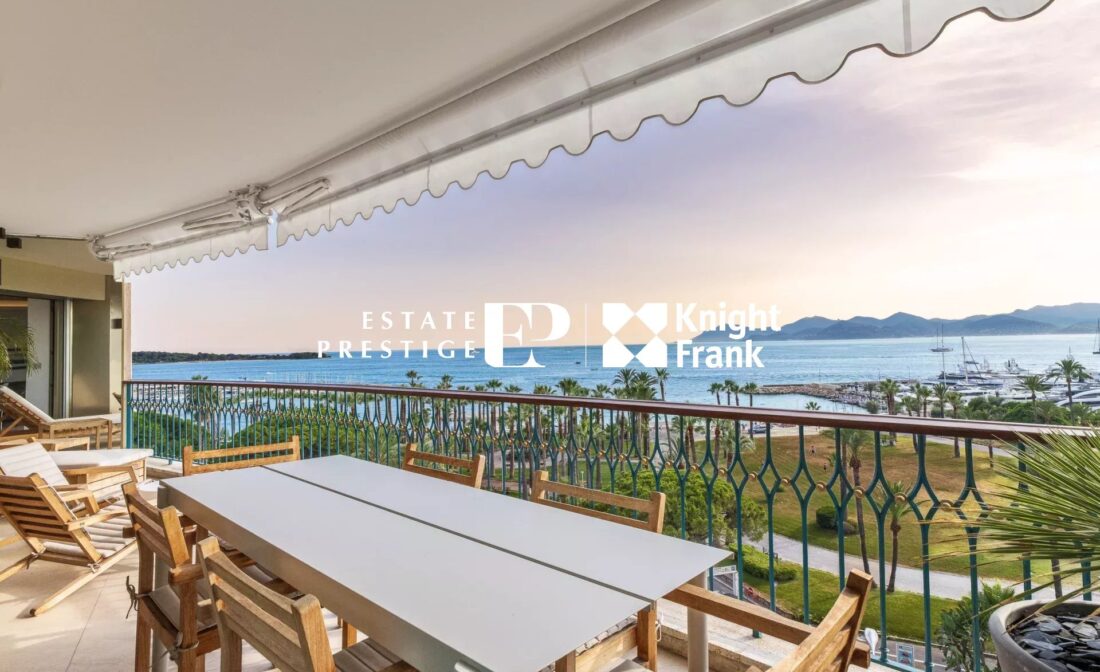 CANNES CROISETTE – Sublime appartement avec vue mer panoramique
