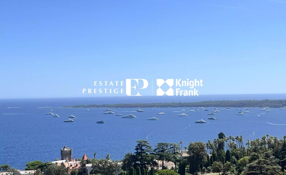 CANNES CALIFORNIE –  Beau trois pièces vue mer panoramique