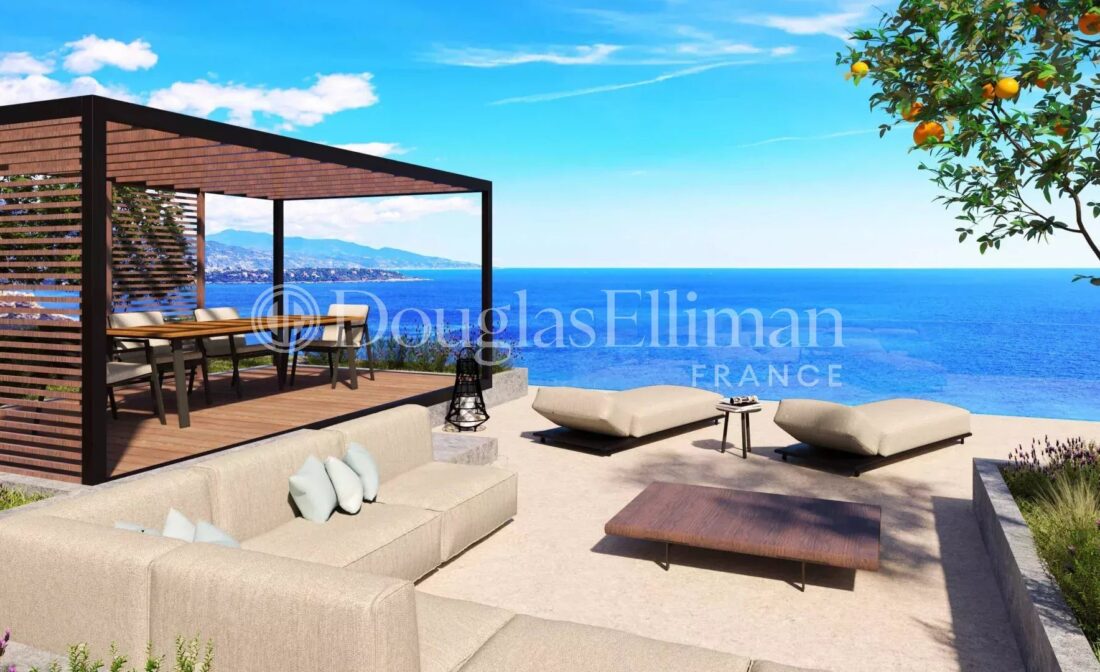 CAP D’AIL – Penthouse toit-terrasse 4 pièces proche Monaco