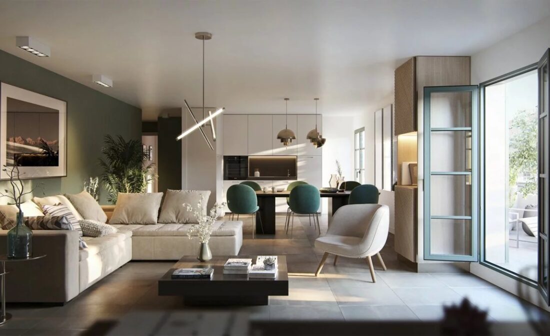Nice, massena appartement trois pièces moderne