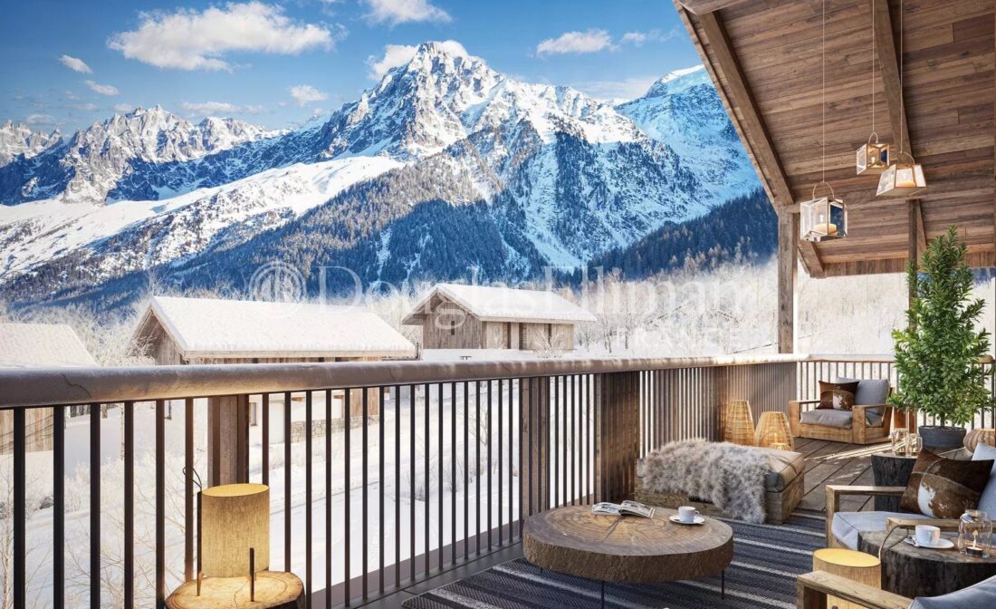 LES HOUCHES — Nouvel appartement en duplex de 4 chambres, en attique, aux Houches