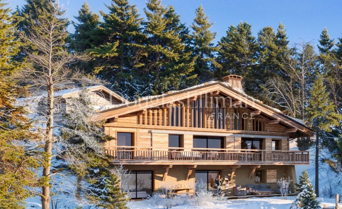 MEGEVE – Demi-chalet neuf de grande qualité avec 4 chambres, proche du centre