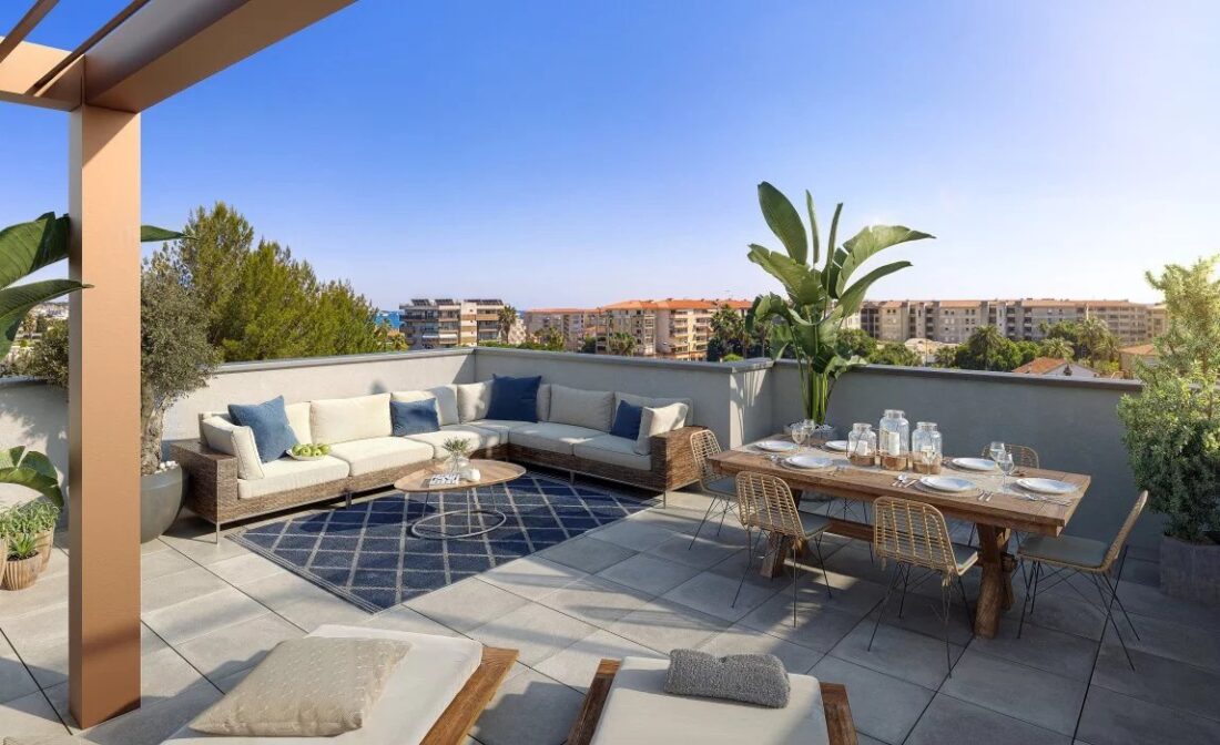 ANTIBES – Penthouse 4 pièces avec 92m2 de terrasses