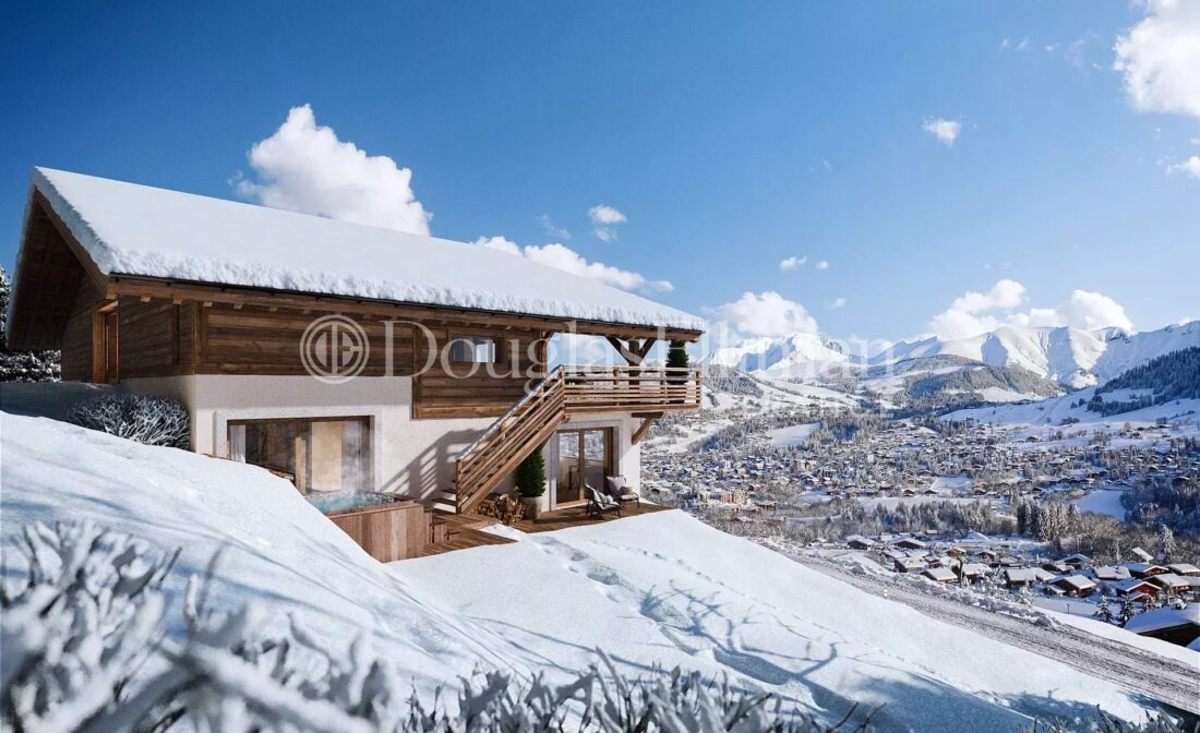 MEGÈVE – Terrain d’exception avec permis – vue Mont-Blanc
