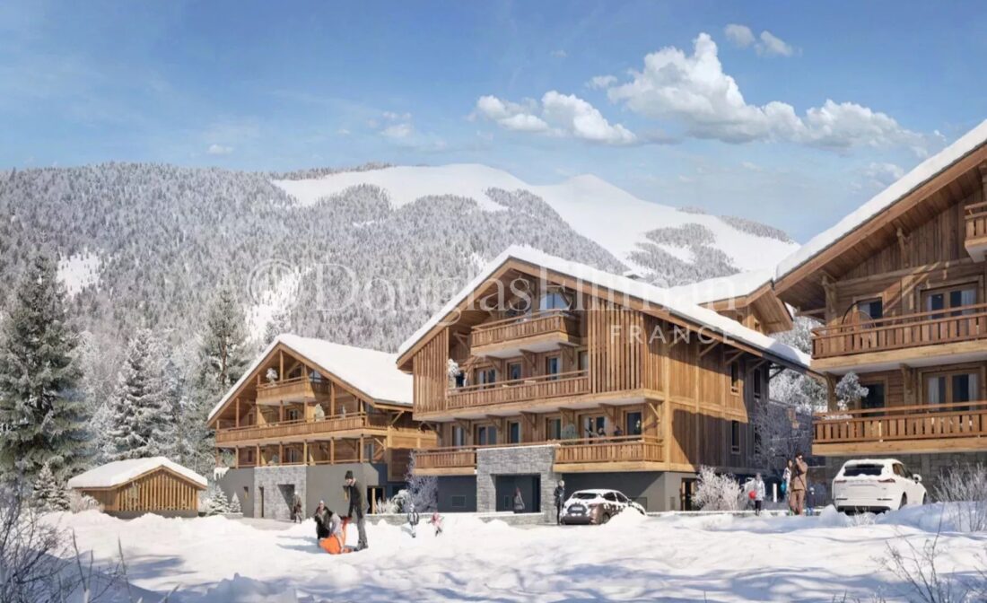 Moderne leilighet i Montriond med alpestil og utsikt